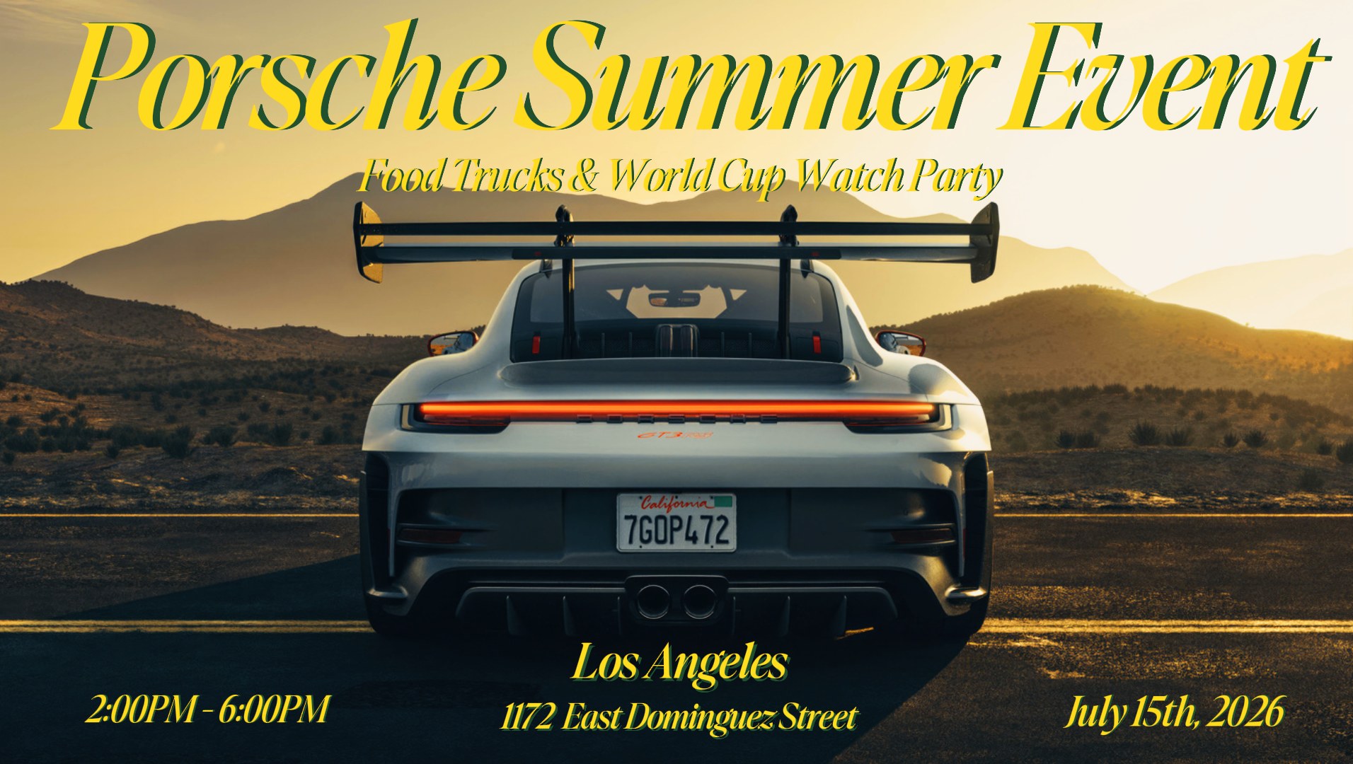 Porsche Summer Event poster