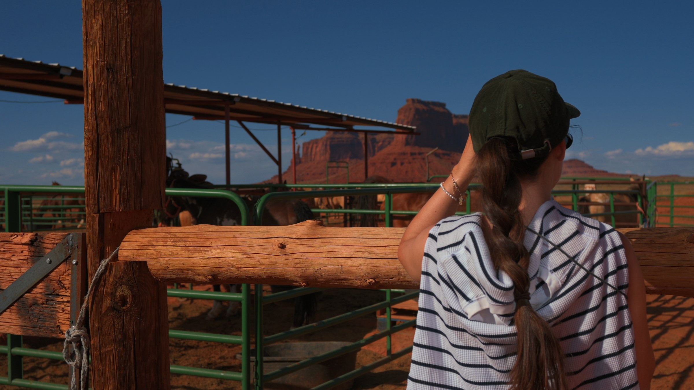 Looking out over the valley from the corral