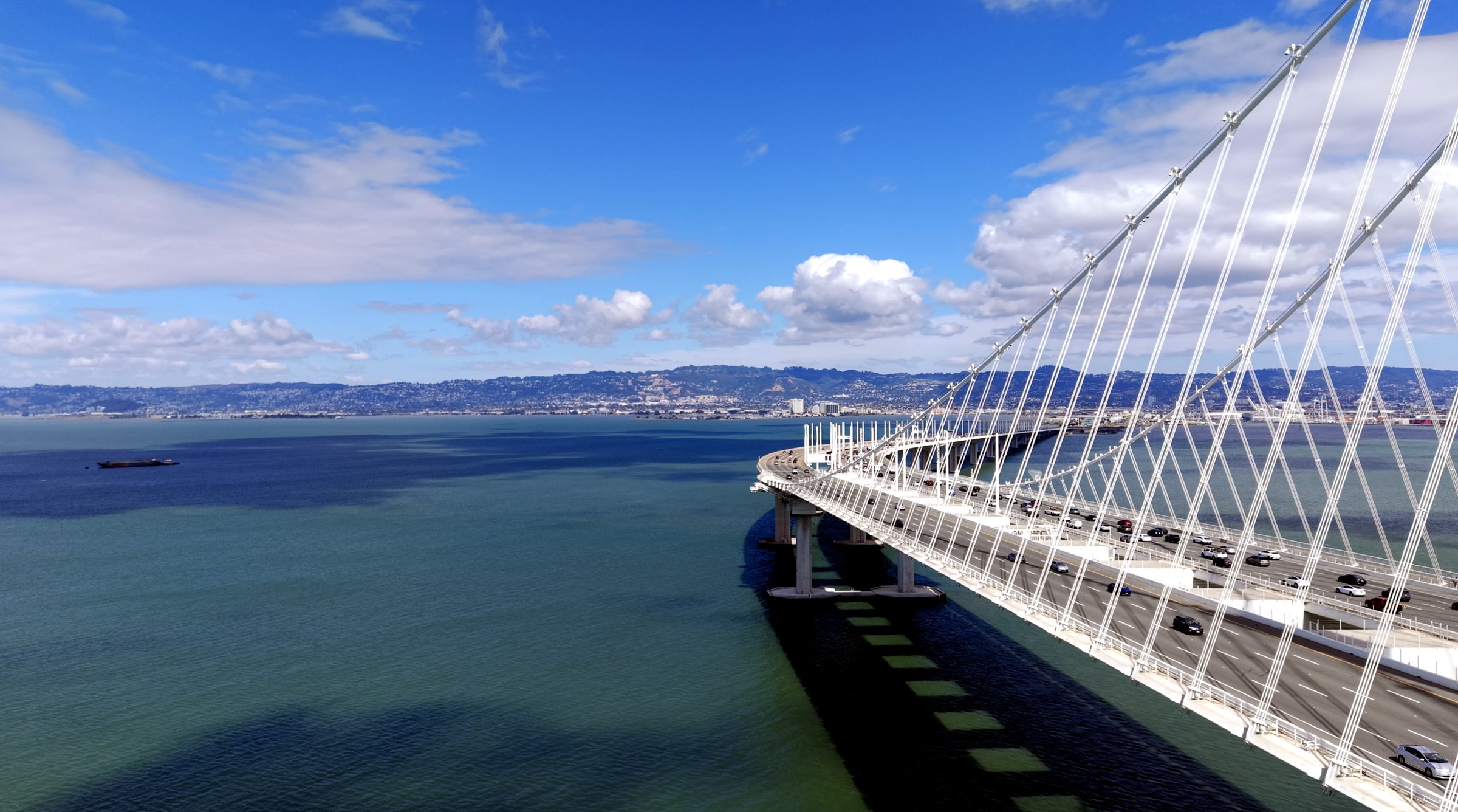 Bay Bridge from the mapping truck