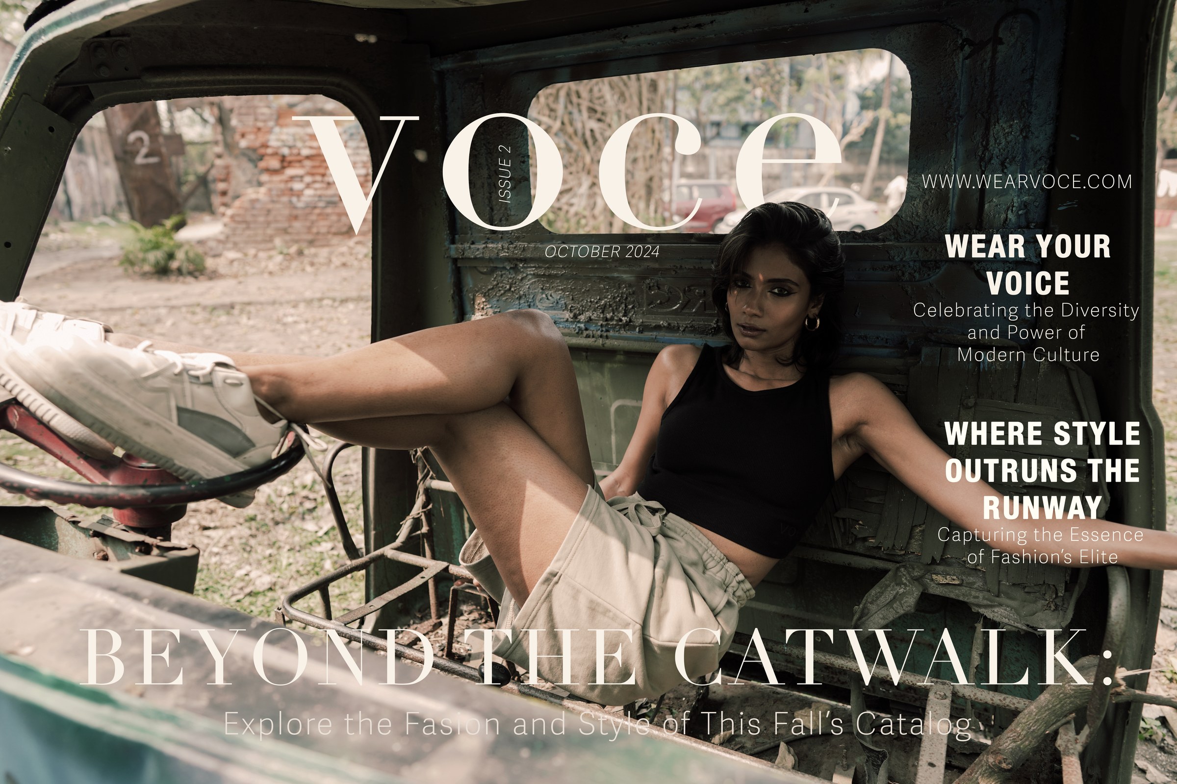 Voce magazine spread — Beyond the Catwalk