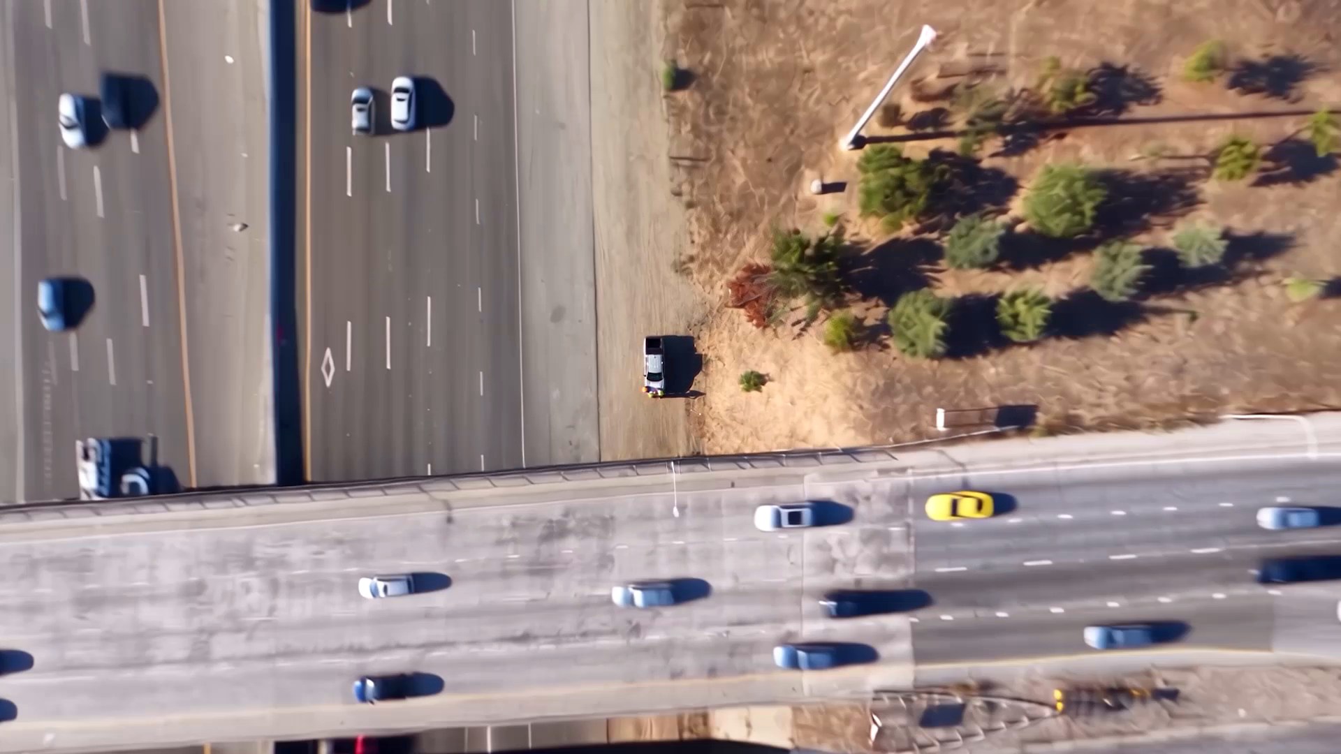 Highway from directly above