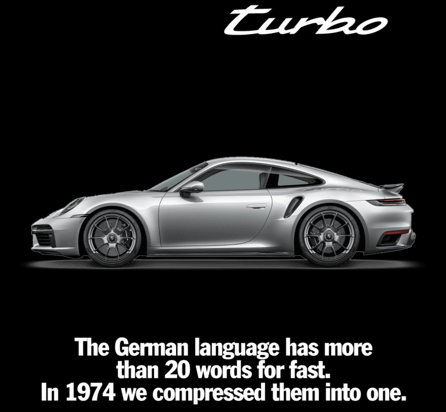 Turbo ad — The German language has more than 20 words for fast
