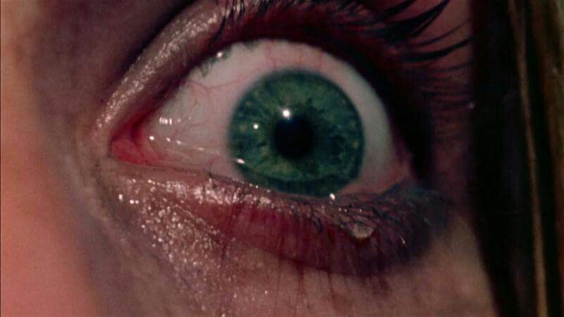 Extreme close-up of a frightened eye